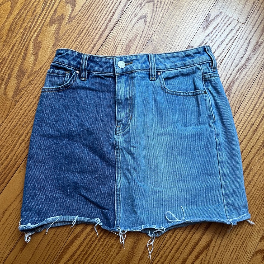 pacsun size 25 Two-Tone Denim Skirt